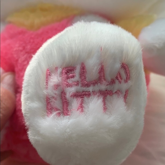 Hello Kitty Pink and White Stuffed Animal - Picture 2 of 8